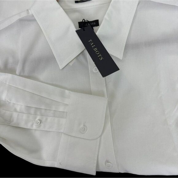Talbot long sleeve white woman's blouse. Womens size 16 - Picture 11 of 11